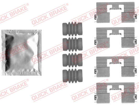 Rem montageset Quick Brake 109-1818