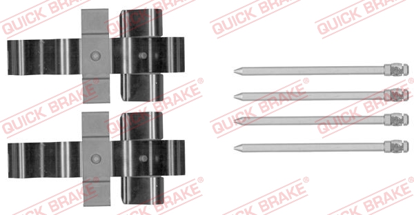 Rem montageset Quick Brake 109-1852