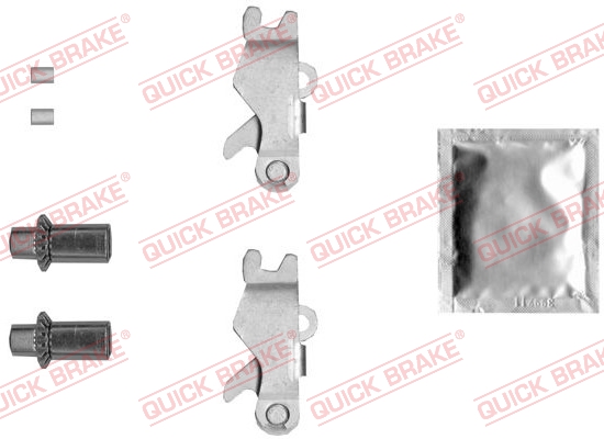 Remschoen ankerrol reparatieset Quick Brake 120 53 001