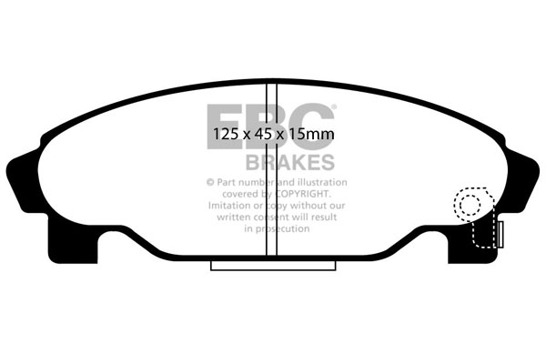 Remblokset EBC Brakes DP1015