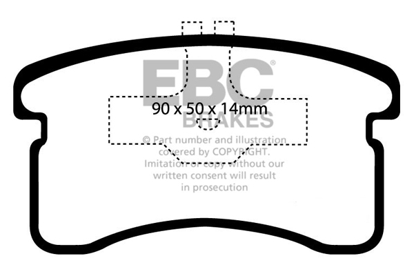 Remblokset EBC Brakes DP1016