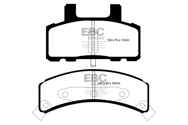 Remblokset EBC Brakes DP61273