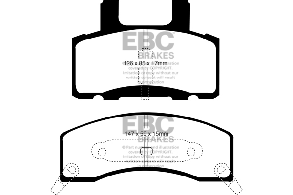 Remblokset EBC Brakes DP61274