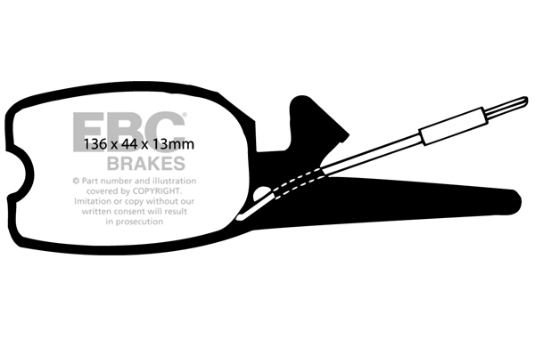 Remblokset EBC Brakes DP140