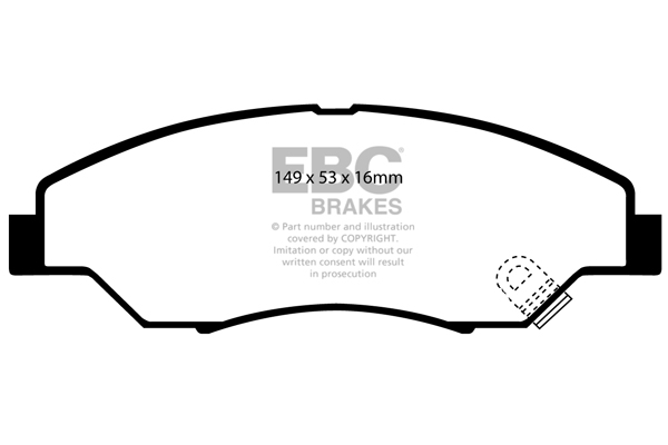 Remblokset EBC Brakes DP61404