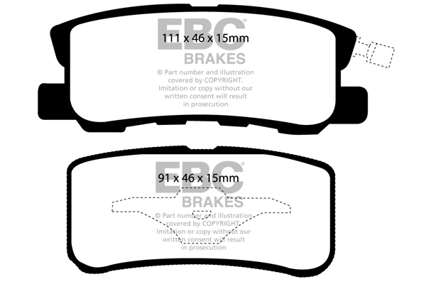 Remblokset EBC Brakes DP61407