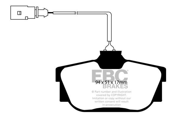 Remblokset EBC Brakes DP1445