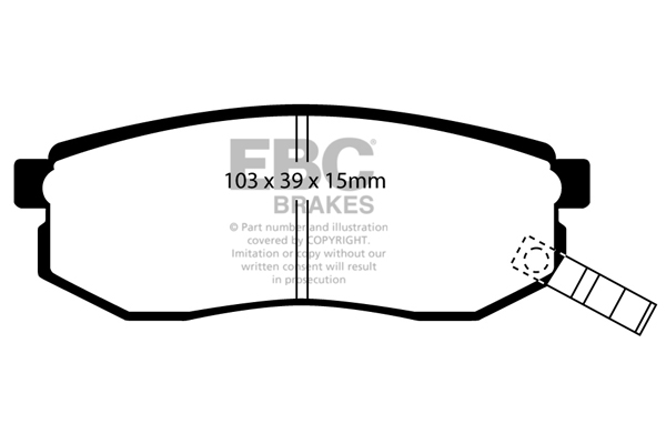 Remblokset EBC Brakes DP1484