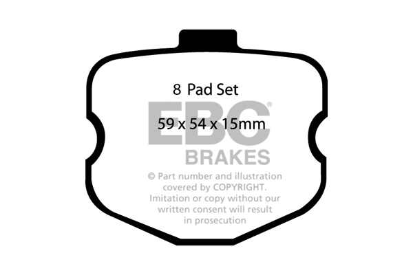 Remblokset EBC Brakes DP31771/2C