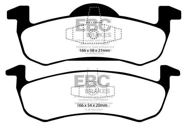 Remblokset EBC Brakes DP1804