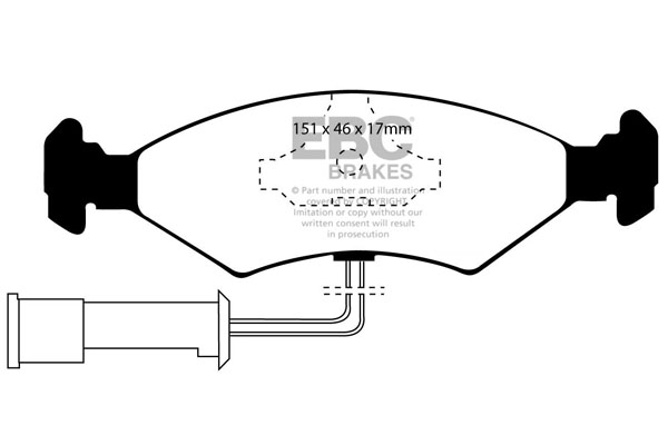 Remblokset EBC Brakes DP2389