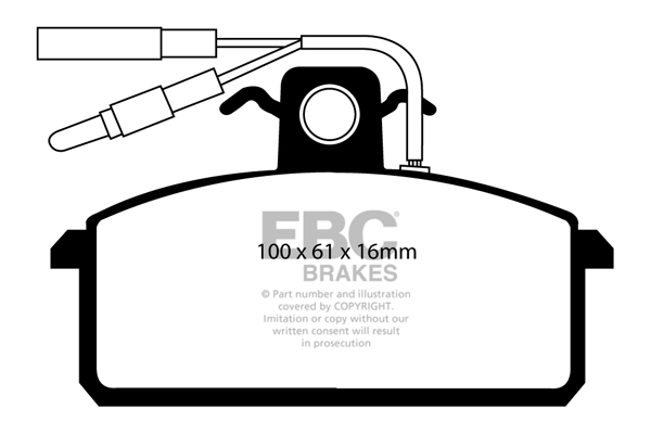 Remblokset EBC Brakes DP410/2