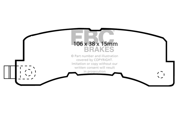 Remblokset EBC Brakes DP569