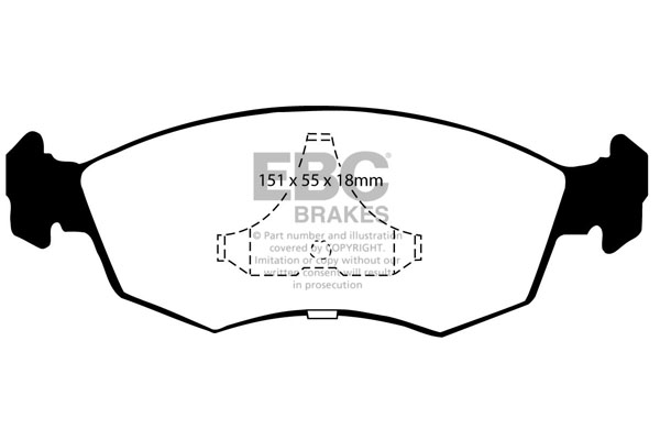 Remblokset EBC Brakes DP4605/2R