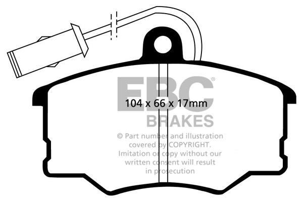 Remblokset EBC Brakes DP616/2