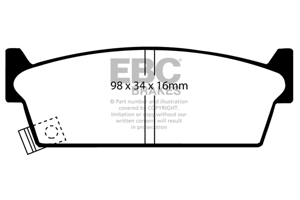 Remblokset EBC Brakes DP4686/2R