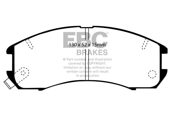 Remblokset EBC Brakes DP705