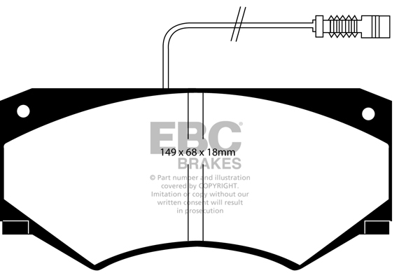 Remblokset EBC Brakes DP786