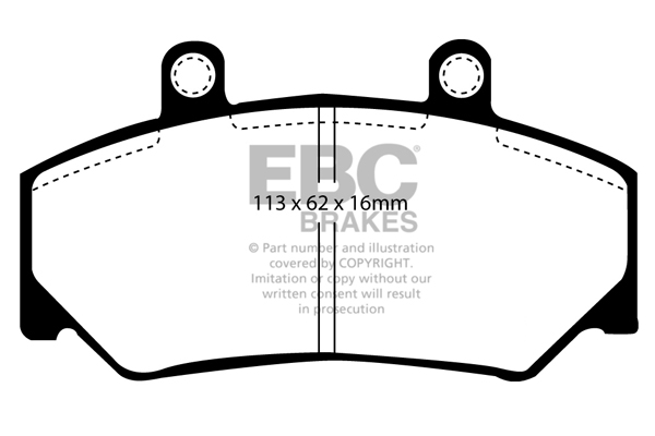 Remblokset EBC Brakes DP2800