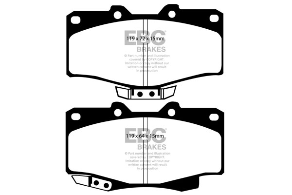 Remblokset EBC Brakes DP807