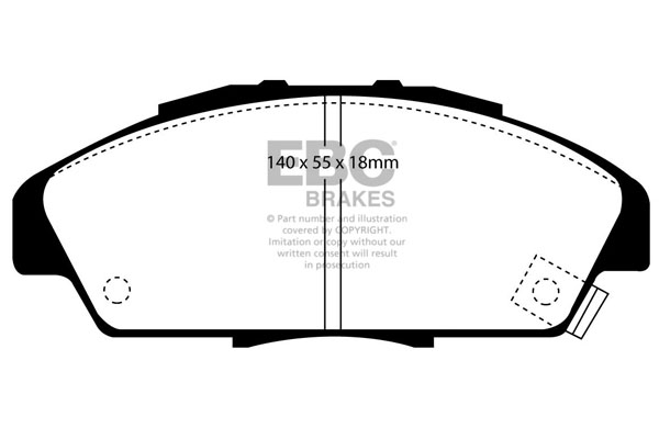 Remblokset EBC Brakes DP818