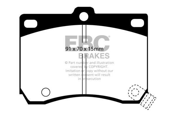 Remblokset EBC Brakes DP2824