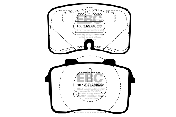 Remblokset EBC Brakes DP3883C