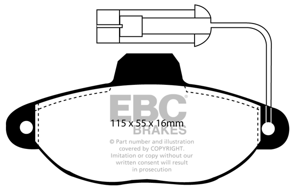 Remblokset EBC Brakes DP2945