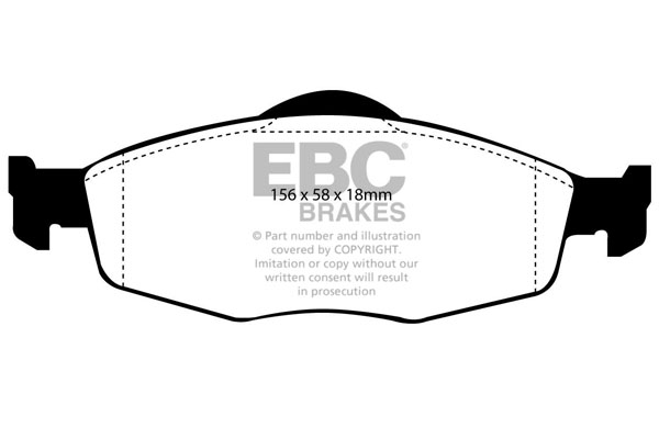 Remblokset EBC Brakes DP950