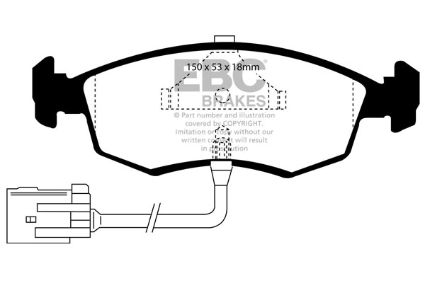 Remblokset EBC Brakes DP961