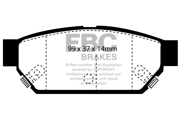 Remblokset EBC Brakes DP3986C