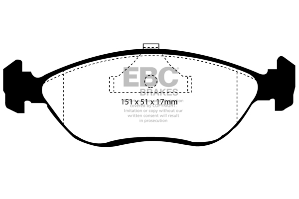 Remblokset EBC Brakes DP989