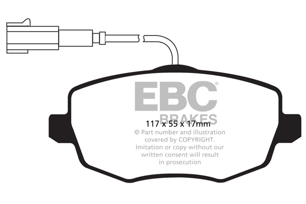 Remblokset EBC Brakes DPX2044