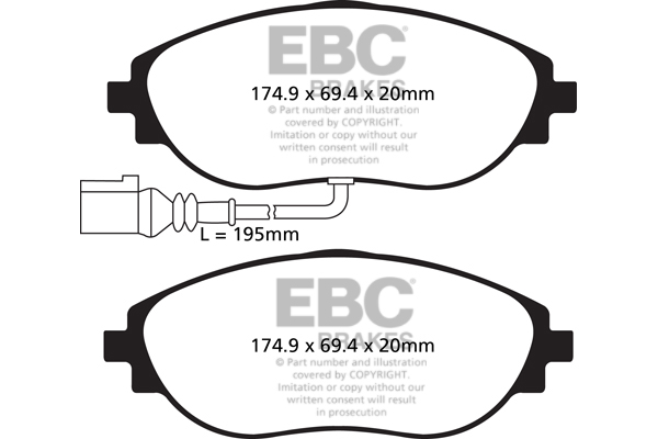 Remblokset EBC Brakes DP52127NDX