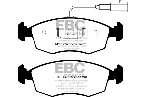 Remblokset EBC Brakes DP22141