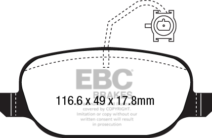 Remblokset EBC Brakes DP42236R