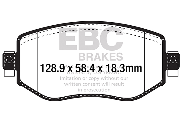 Remblokset EBC Brakes DPX2309