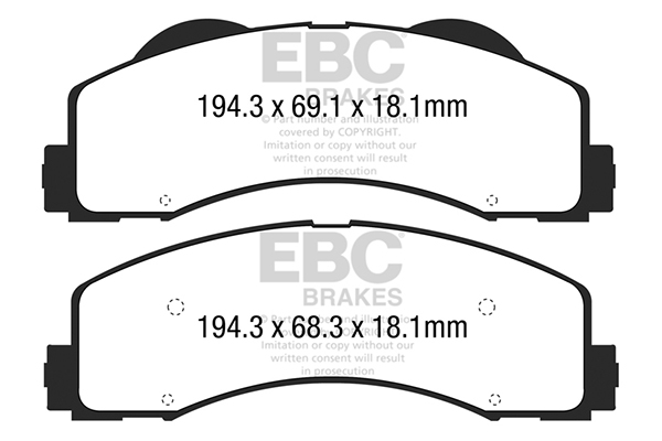 Remblokset EBC Brakes DP43034R