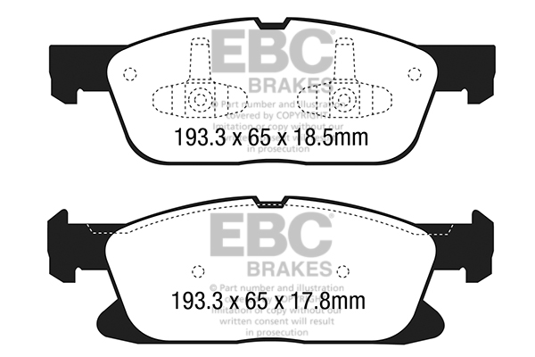 Remblokset EBC Brakes DP43046R