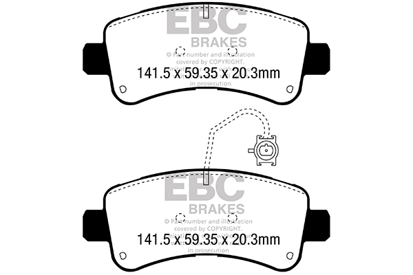 Remblokset EBC Brakes DPX3060