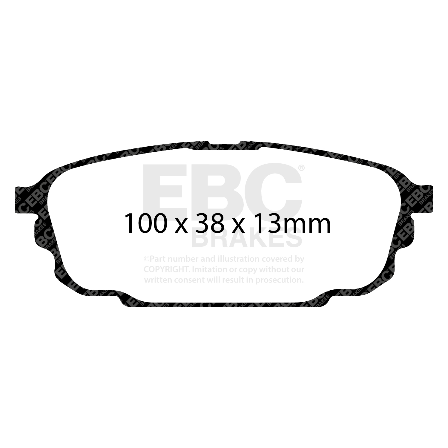 Remblokkenset, schijfrem EBC Brakes DP21700