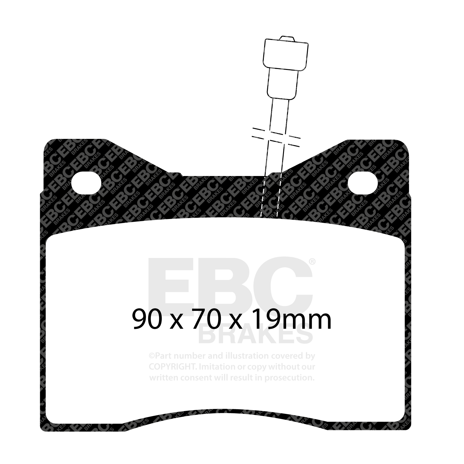 Remblokkenset, schijfrem EBC Brakes DP509