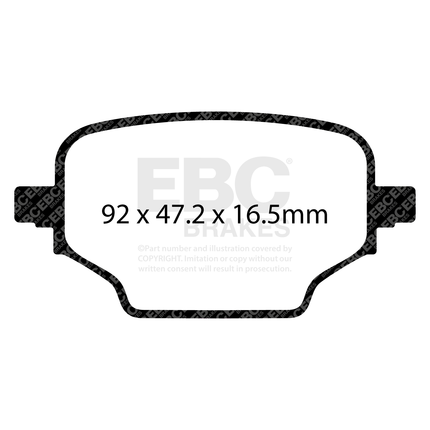 Remblokkenset, schijfrem EBC Brakes DP22473