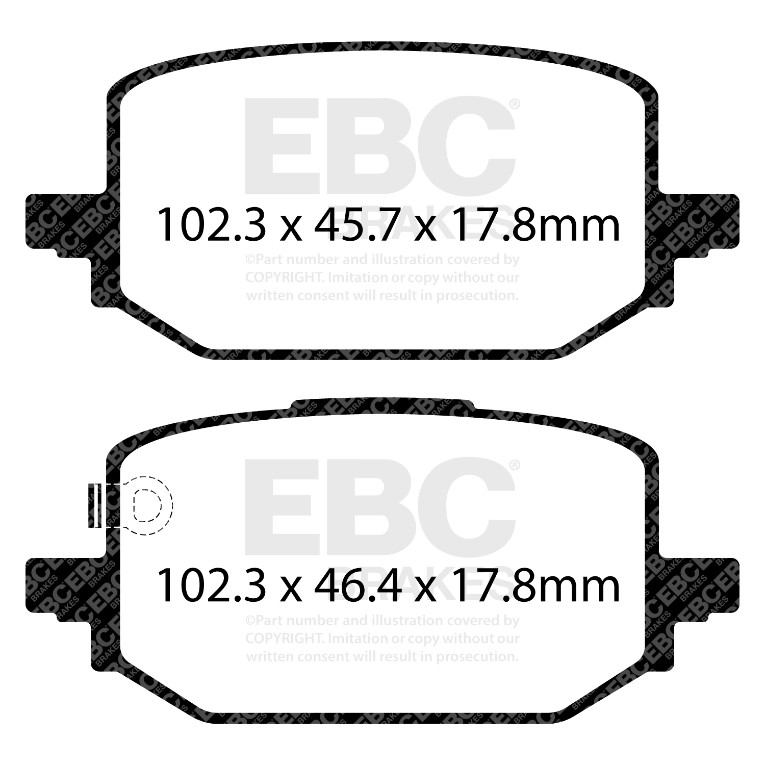 Remblokkenset, schijfrem EBC Brakes DP42506R