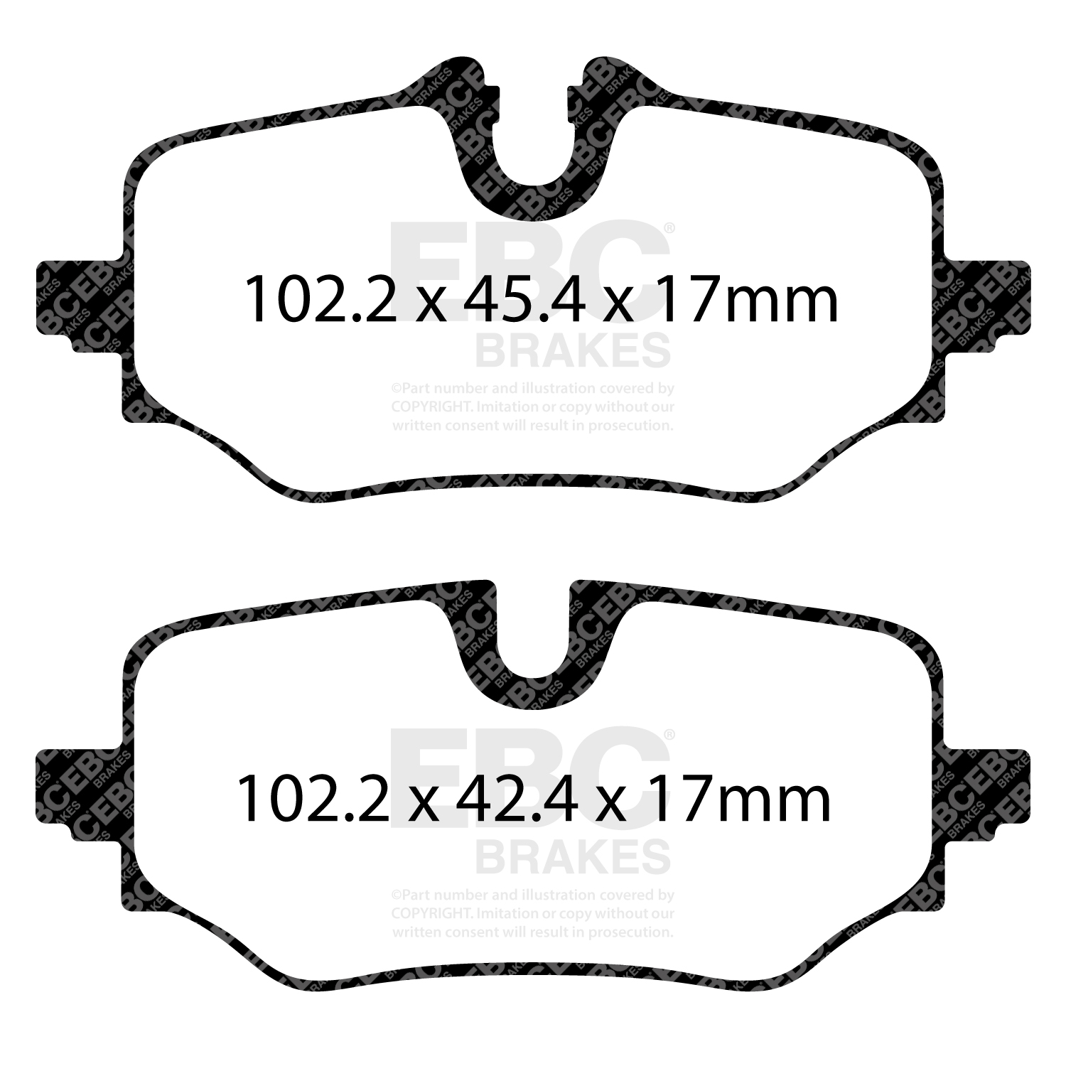 Remblokkenset, schijfrem EBC Brakes DP42507R