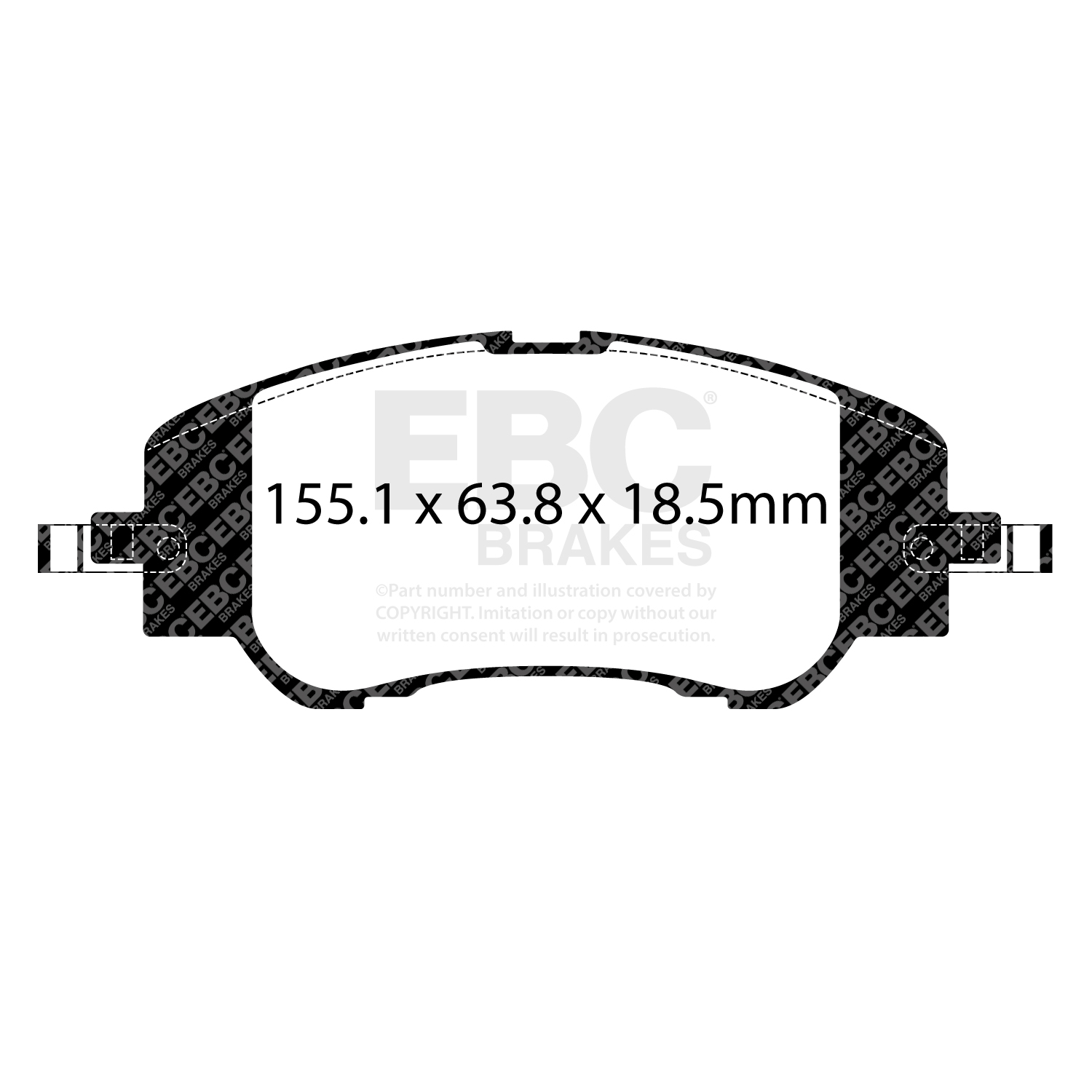 Remblokkenset, schijfrem EBC Brakes DP22512