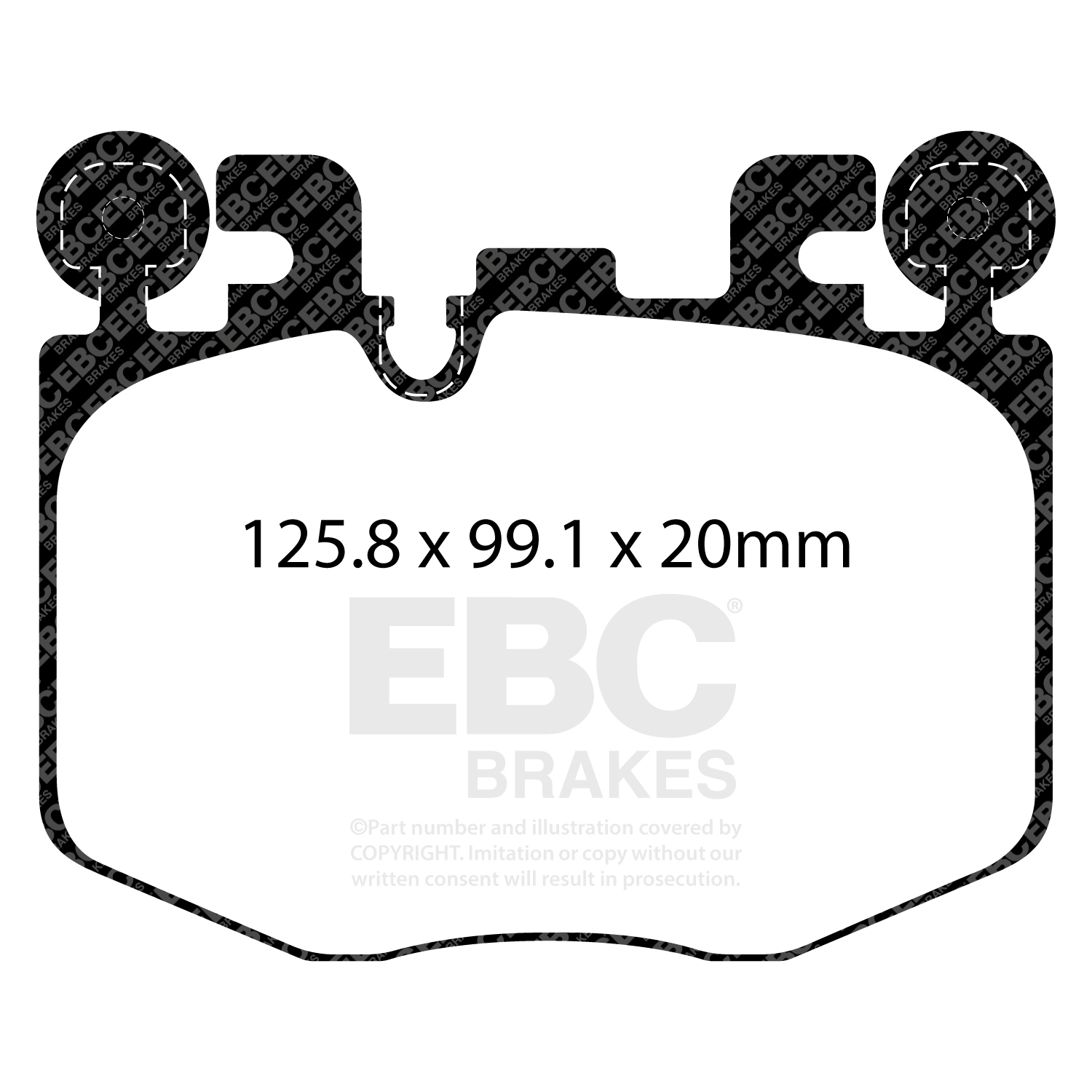 Remblokkenset, schijfrem EBC Brakes DP22522