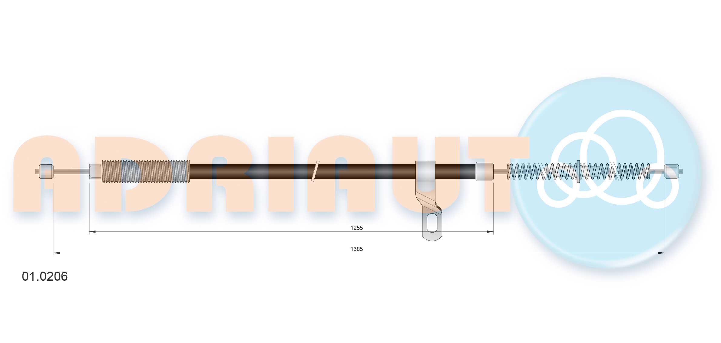 Handremkabel Adriauto 01.0206