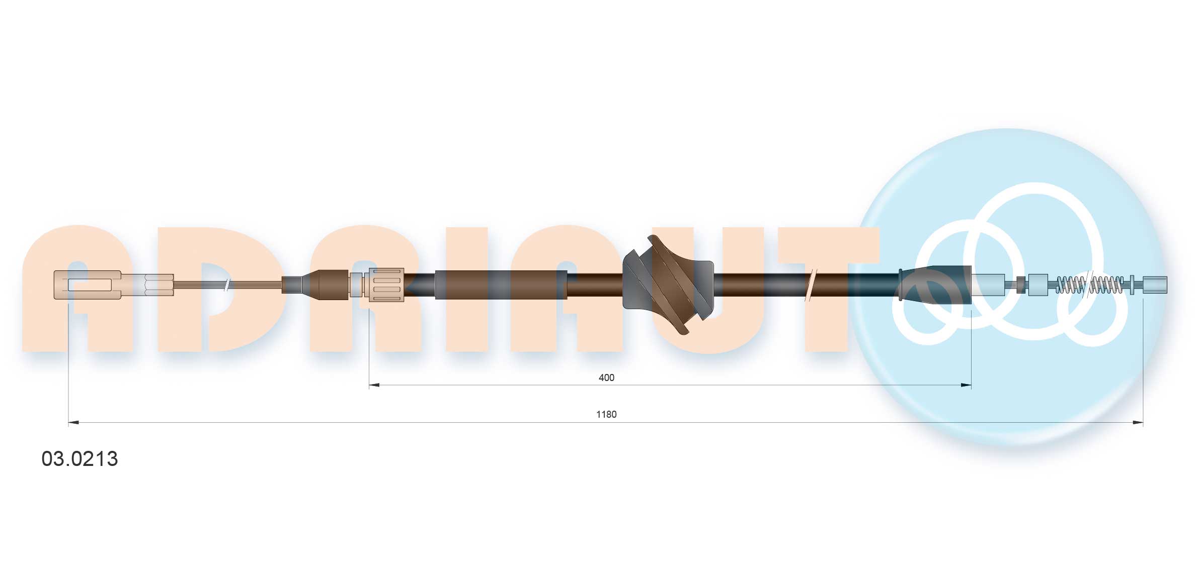 Handremkabel Adriauto 03.0213
