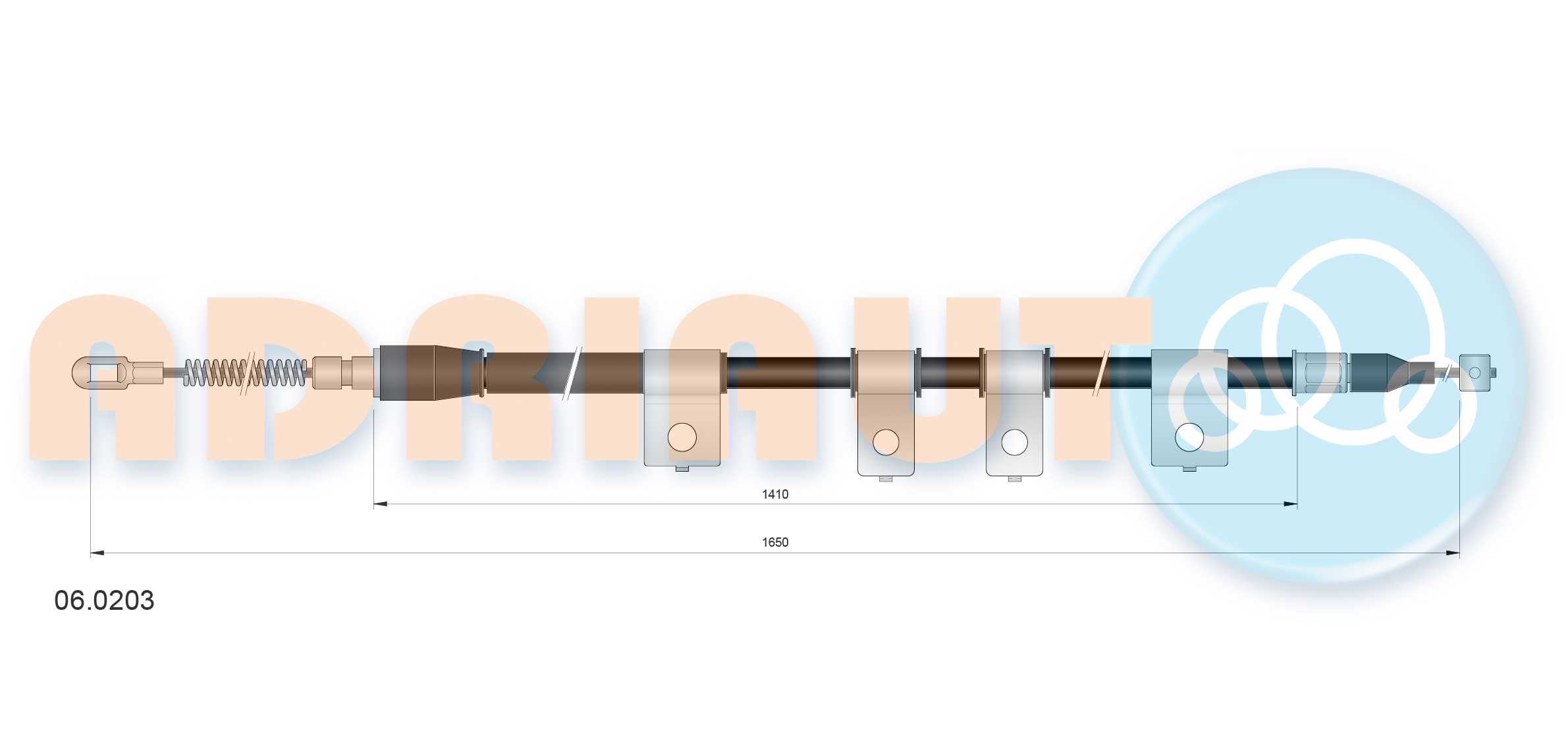 Handremkabel Adriauto 06.0203